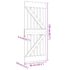 vidaXL Door NARVIK 85x210 cm Solid Wood Pine - Image 9