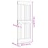 vidaXL Door NARVIK 80x210 cm Solid Wood Pine - Image 9