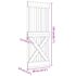 vidaXL Door NARVIK 80x210 cm Solid Wood Pine - Image 9