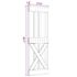 vidaXL Door NARVIK 70x210 cm Solid Wood Pine - Image 9