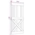 vidaXL Door NARVIK 95x210 cm Solid Wood Pine - Image 9