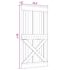 vidaXL Door NARVIK 100x210 cm Solid Wood Pine - Image 9