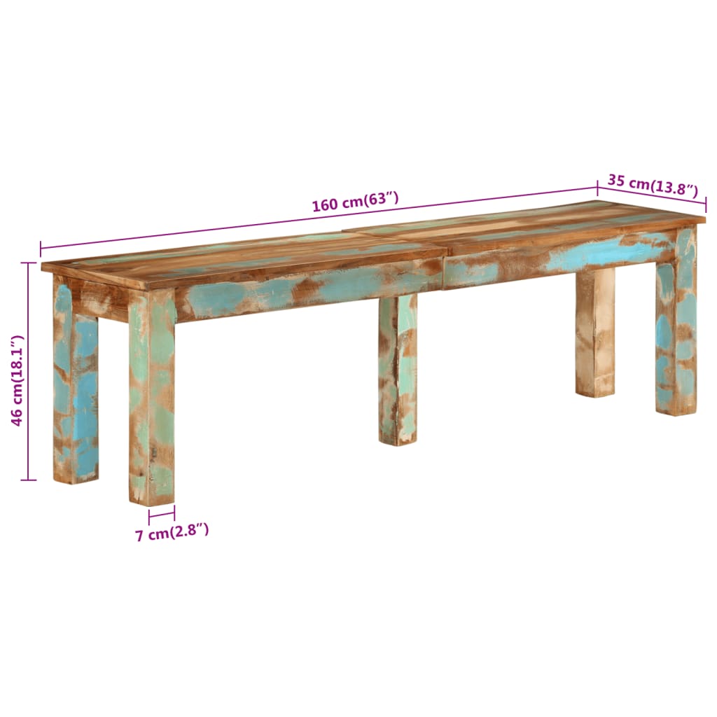 8720845854805_g_en_hd_7 vidaXL Bench 160x35x46 cm Solid Reclaimed Wood - Image 8