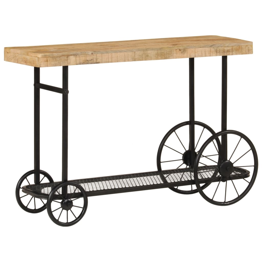 8720845855581_g_en_hd_3 vidaXL Console Table 112x36x76 cm Solid Wood Mango and Iron - Image 5