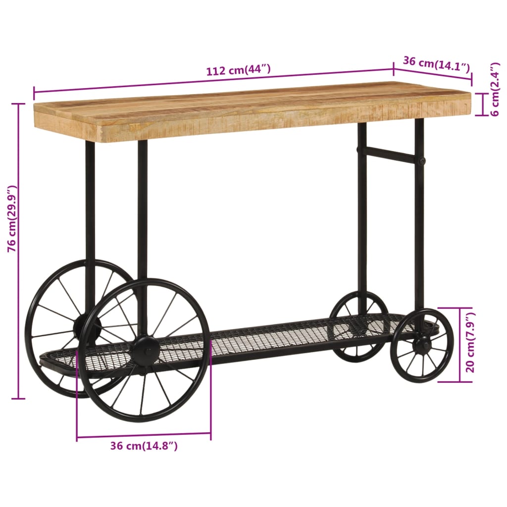8720845855581_g_en_hd_9 vidaXL Console Table 112x36x76 cm Solid Wood Mango and Iron - Image 11