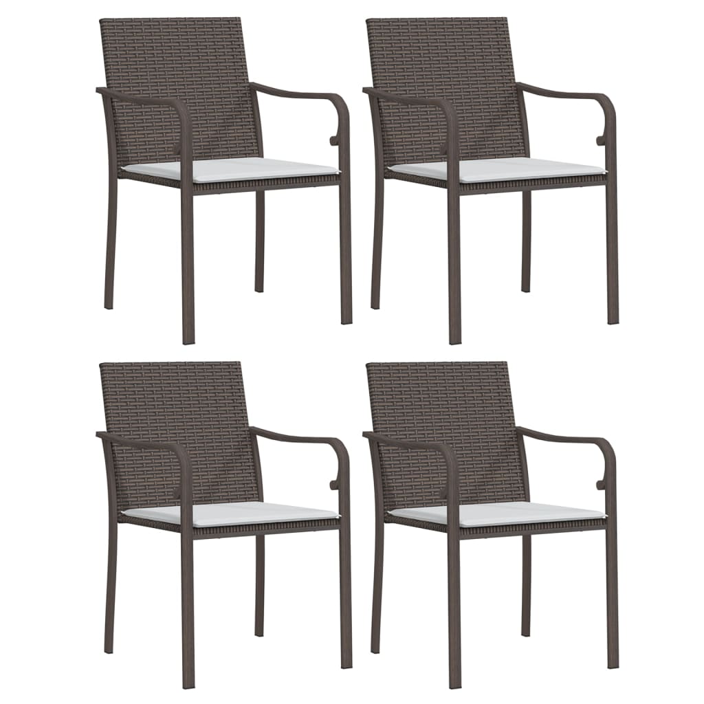 8720845856144_g_en_hd_2 vidaXL 5 Piece Garden Dining Set with Cushions Poly Rattan and Steel - Image 4
