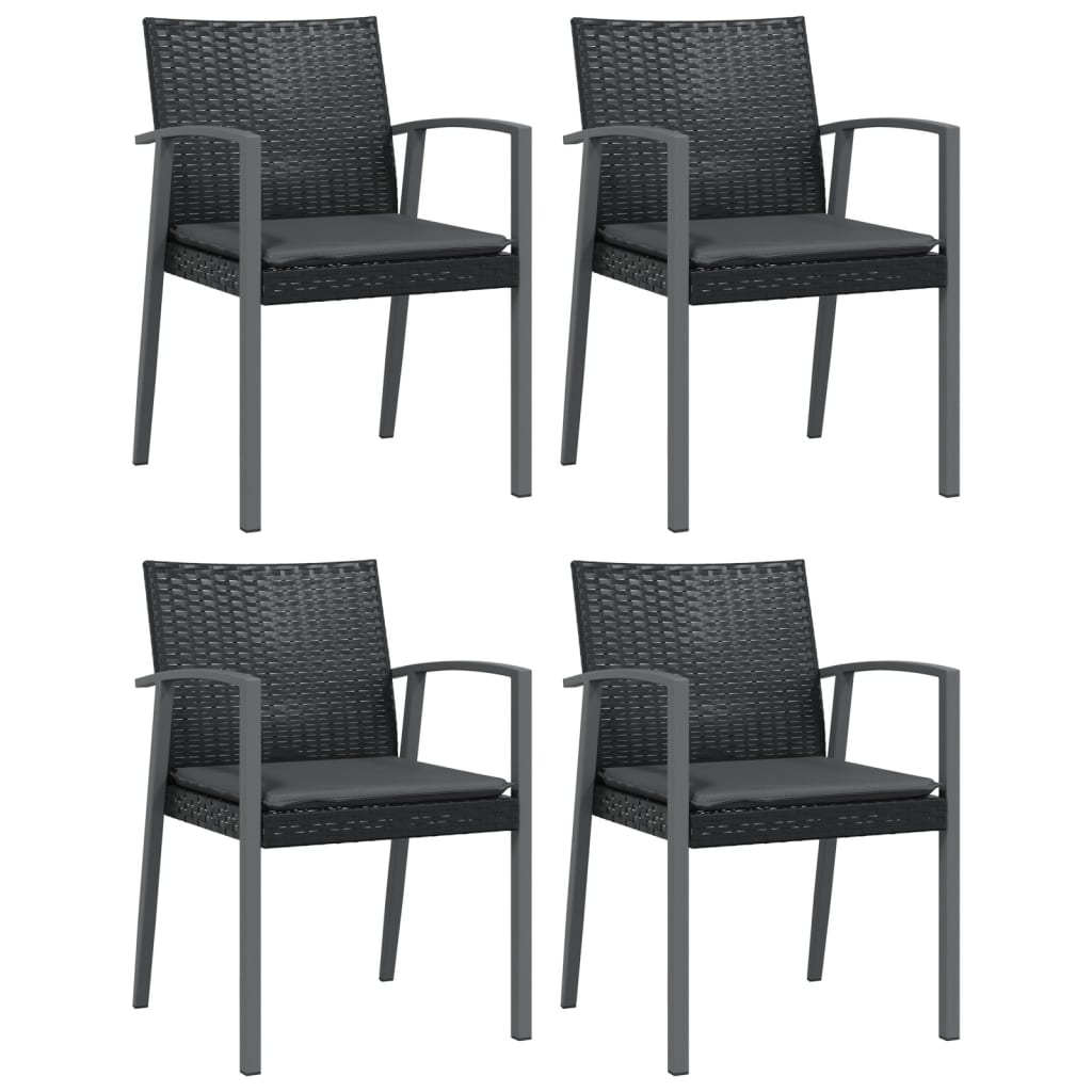 8720845856489_g_en_hd_2 vidaXL 5 Piece Garden Dining Set with Cushions Poly Rattan and Steel - Image 4