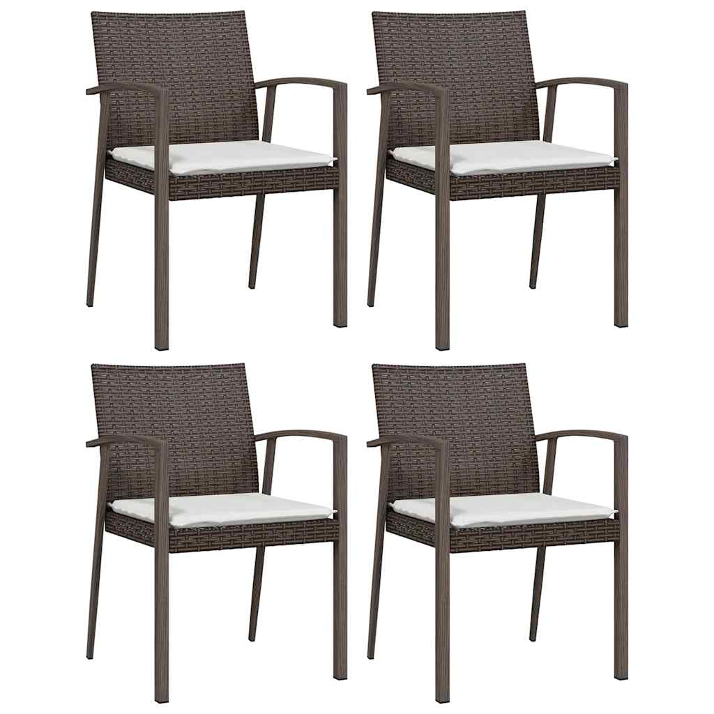 8720845856625_g_en_hd_2 vidaXL 5 Piece Garden Dining Set with Cushions Poly Rattan and Steel - Image 4