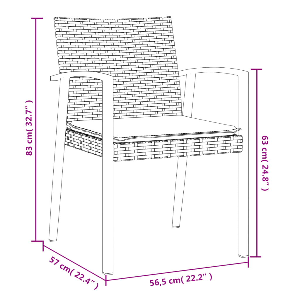8720845856649_g_en_hd_8 vidaXL 5 Piece Garden Dining Set with Cushions Poly Rattan and Steel - Image 10