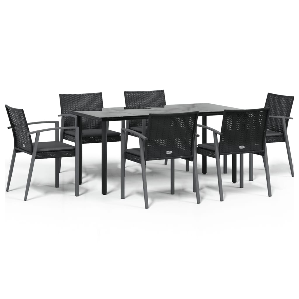 8720845856656_a_en_hd_1 vidaXL 7 Piece Garden Dining Set with Cushions Poly Rattan and Steel - Image 2