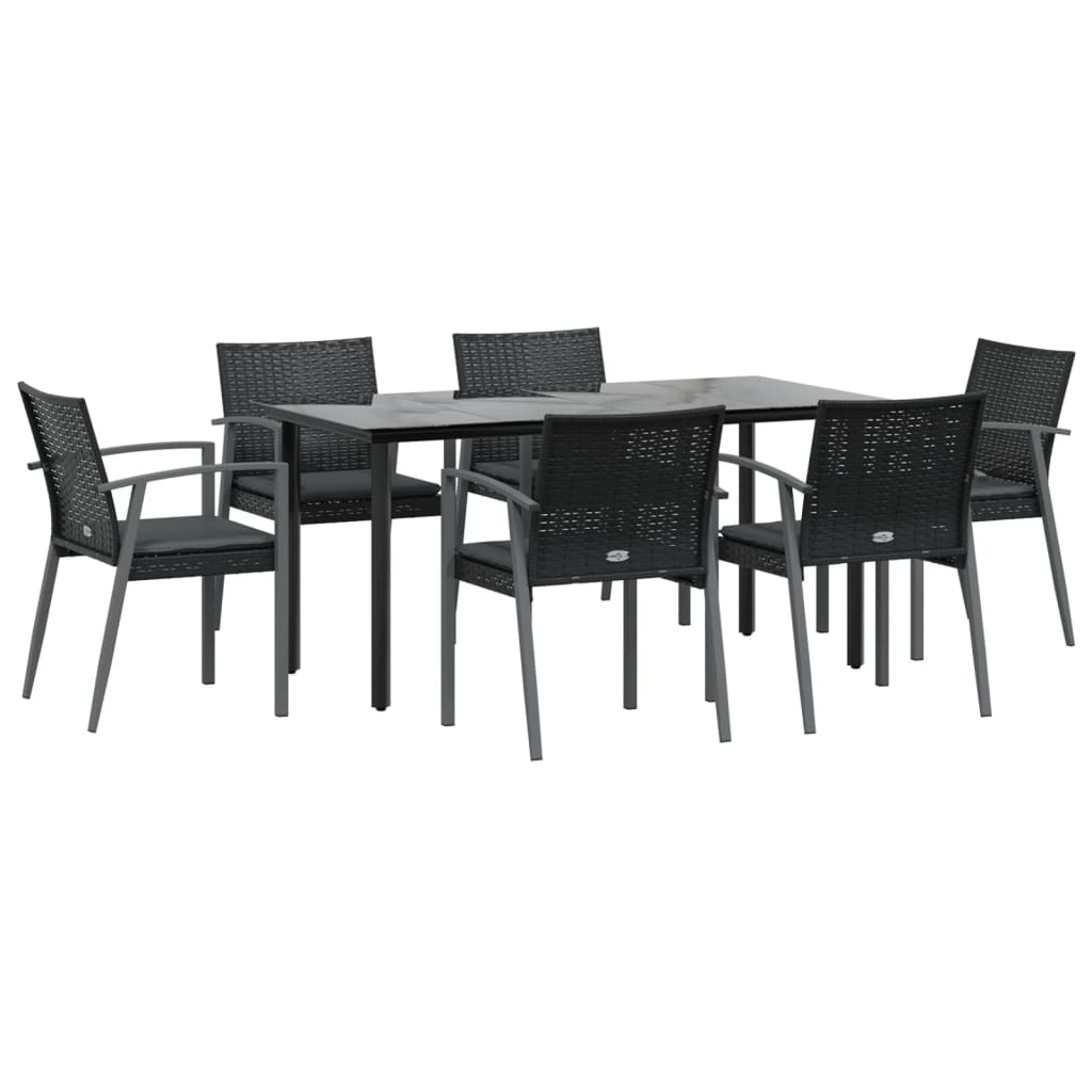 8720845856656_g_en_hd_1 vidaXL 7 Piece Garden Dining Set with Cushions Poly Rattan and Steel - Image 3