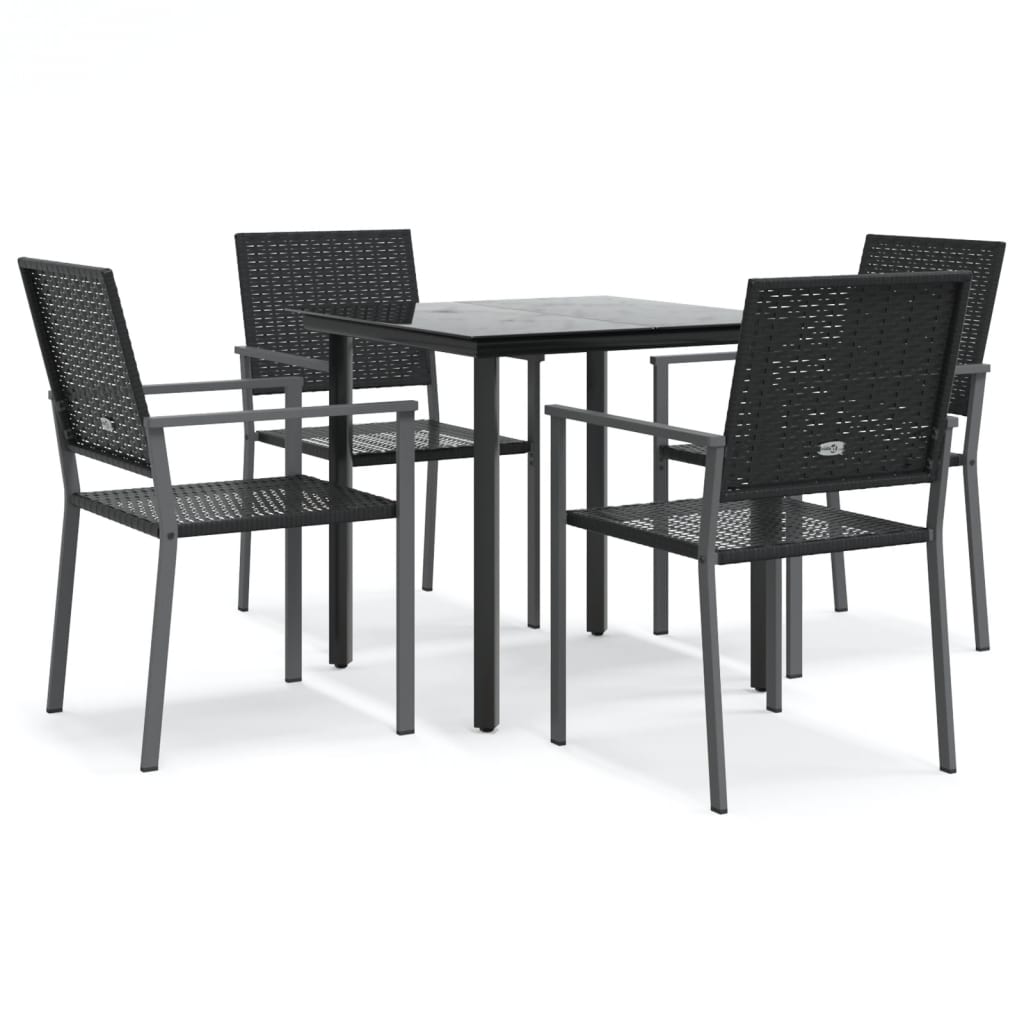 8720845856892_a_en_hd_1 vidaXL 5 Piece Garden Dining Set Poly Rattan and Steel - Image 2