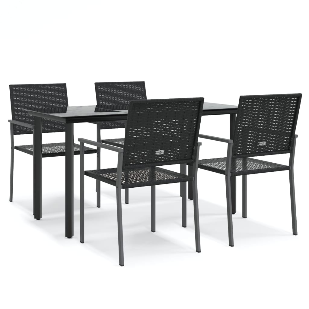 8720845856922_a_en_hd_1 vidaXL 5 Piece Garden Dining Set Poly Rattan and Steel - Image 2