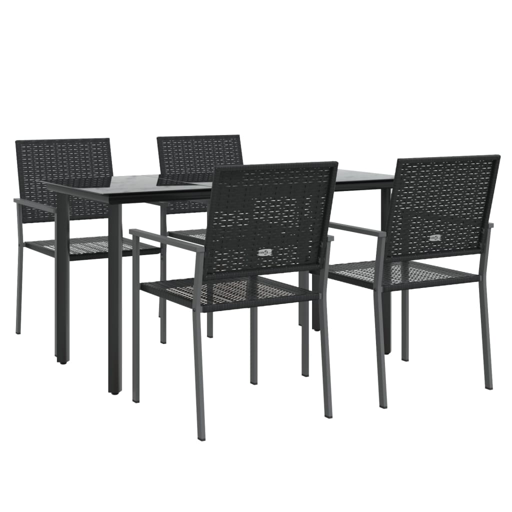 8720845856922_g_en_hd_1 vidaXL 5 Piece Garden Dining Set Poly Rattan and Steel - Image 3