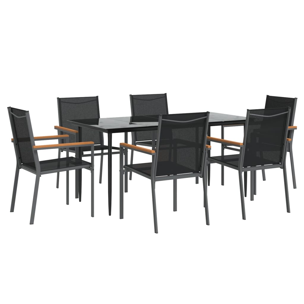 8720845857073_g_en_hd_1 vidaXL 7 Piece Garden Dining Set Black Textilene and Steel - Image 3
