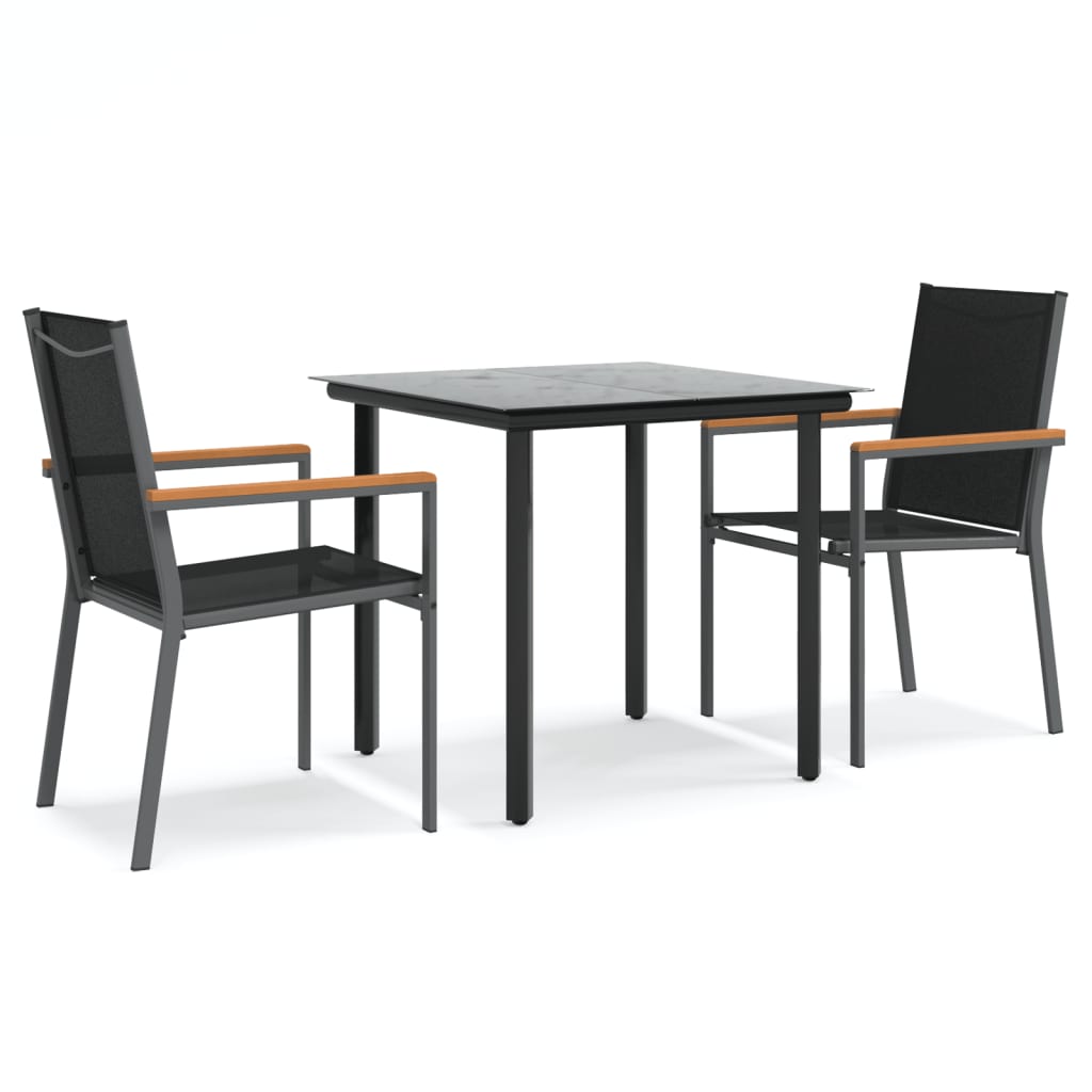 8720845857103_a_en_hd_1 vidaXL 3 Piece Garden Dining Set Black Textilene and Steel - Image 2