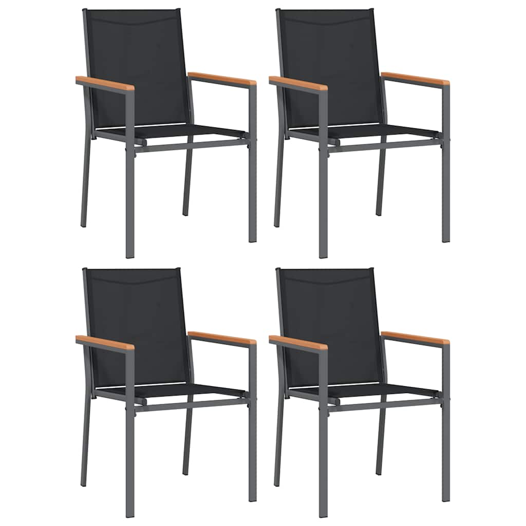 8720845857127_g_en_hd_2 vidaXL 5 Piece Garden Dining Set Black Textilene and Steel - Image 4