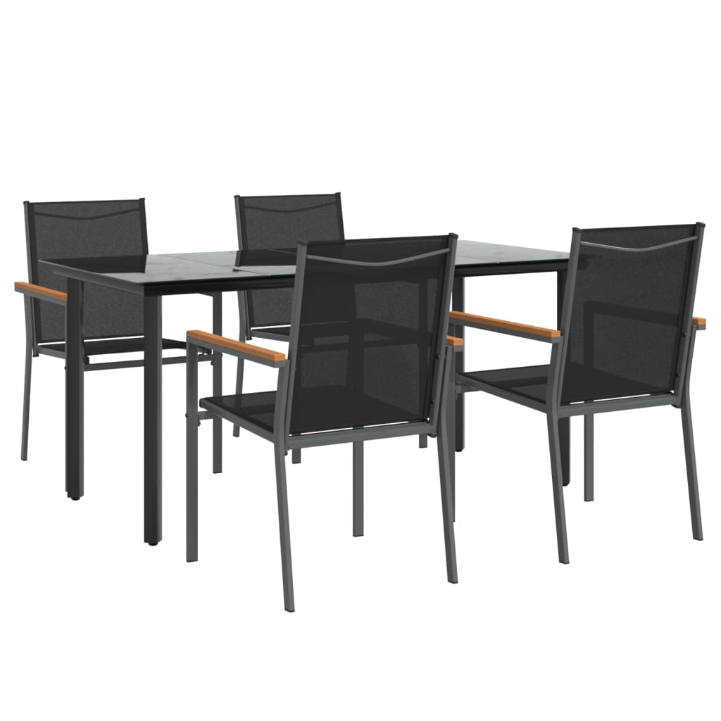 8720845857141_g_en_hd_1 vidaXL 5 Piece Garden Dining Set Black Textilene and Steel - Image 3