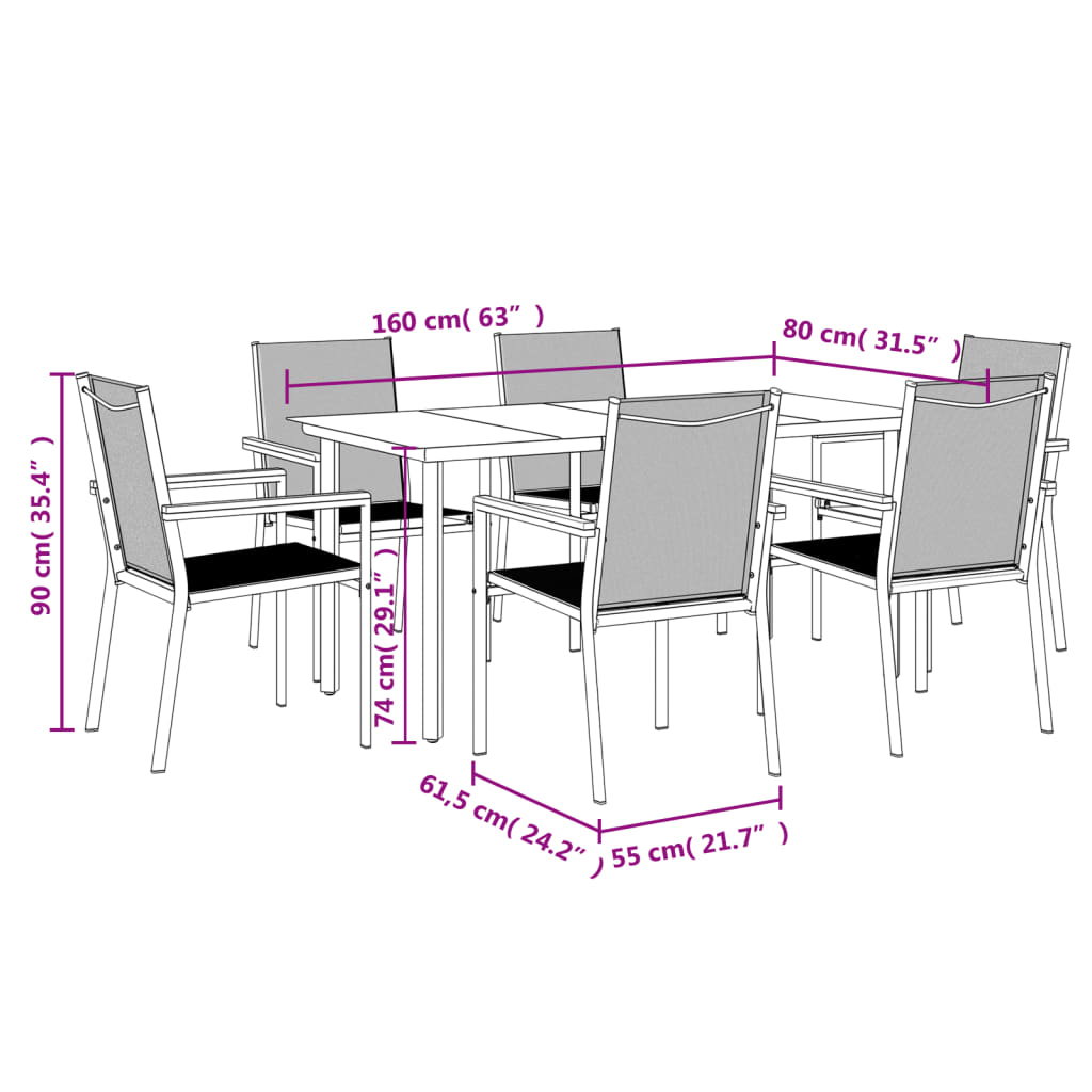 8720845857158_g_en_hd_7 vidaXL 7 Piece Garden Dining Set Black Textilene and Steel - Image 9
