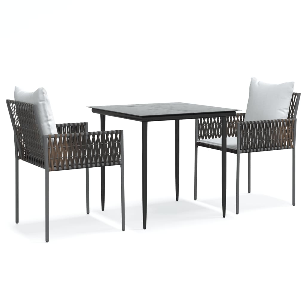 8720845857189_a_en_hd_1 vidaXL 3 Piece Garden Dining Set with Cushions Poly Rattan and Steel - Image 2