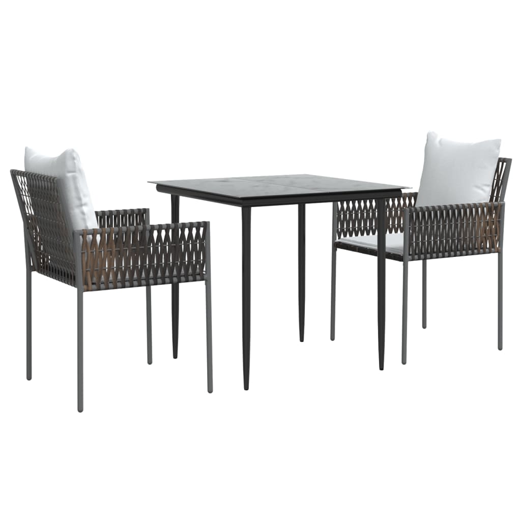 8720845857189_g_en_hd_1 vidaXL 3 Piece Garden Dining Set with Cushions Poly Rattan and Steel - Image 3