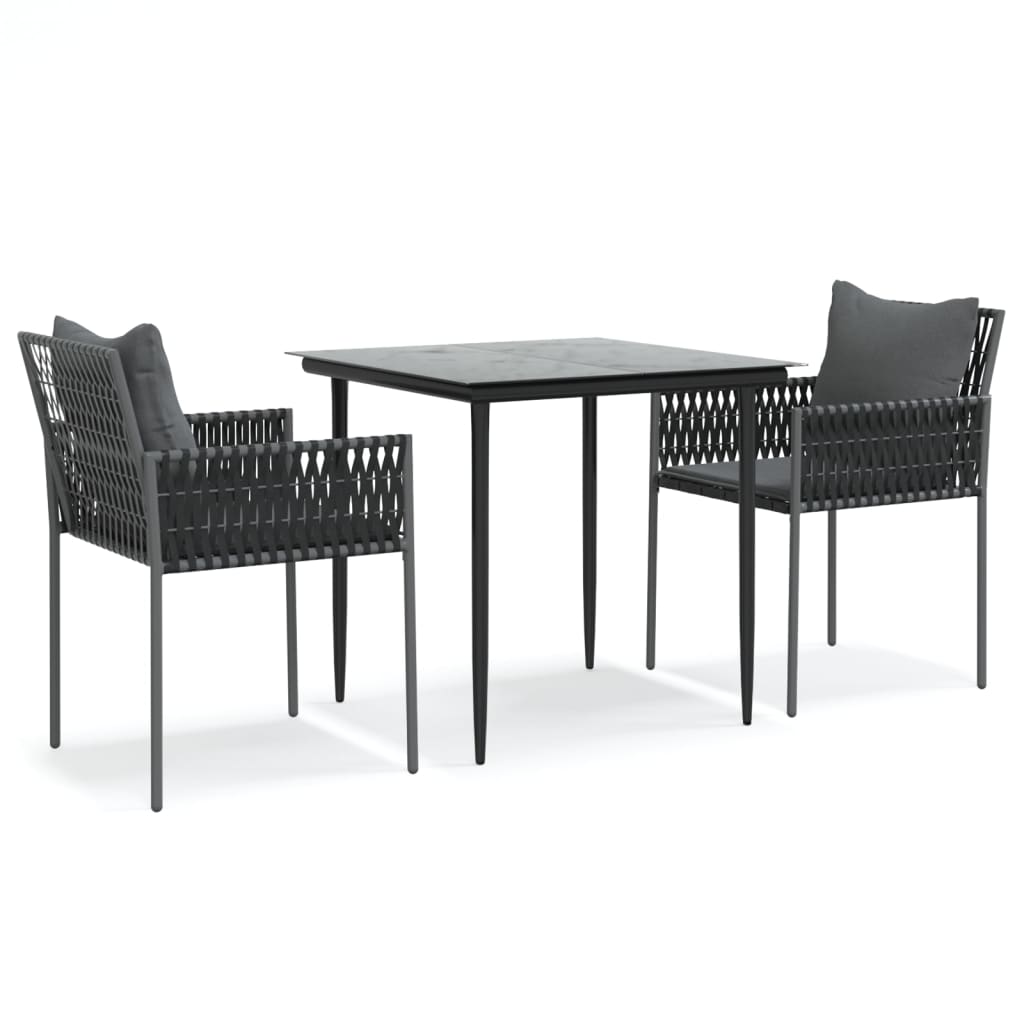 8720845857202_a_en_hd_1 vidaXL 3 Piece Garden Dining Set with Cushions Poly Rattan and Steel - Image 2