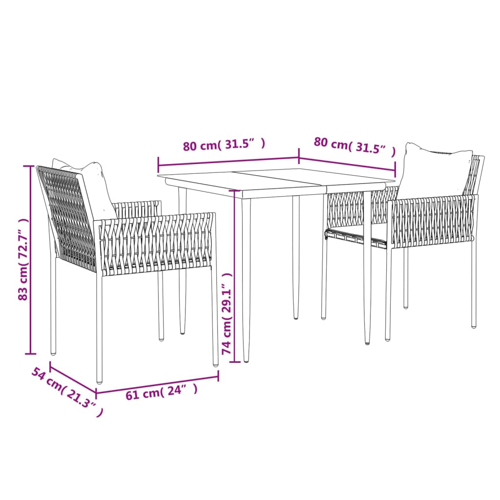 8720845857202_g_en_hd_8 vidaXL 3 Piece Garden Dining Set with Cushions Poly Rattan and Steel - Image 10