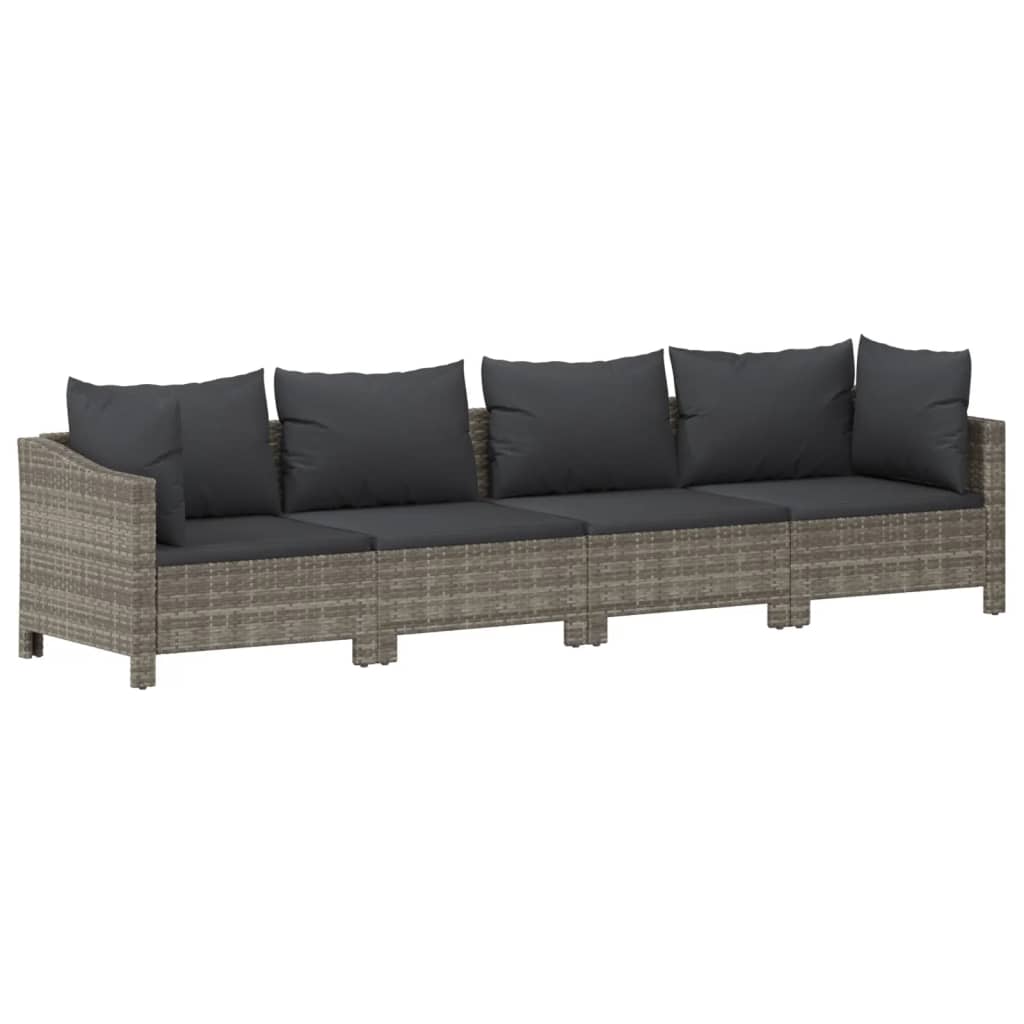 8720845858056_g_en_hd_3 vidaXL 10 Piece Garden Lounge Set with Cushions Grey Poly Rattan - Image 5