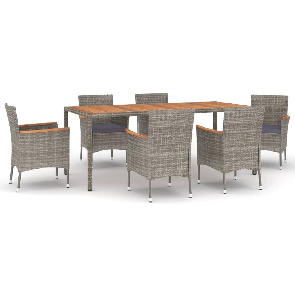 8720845858964_a_en_hd_1 vidaXL 7 Piece Garden Dining Set with Cushions Grey Poly Rattan - Image 2