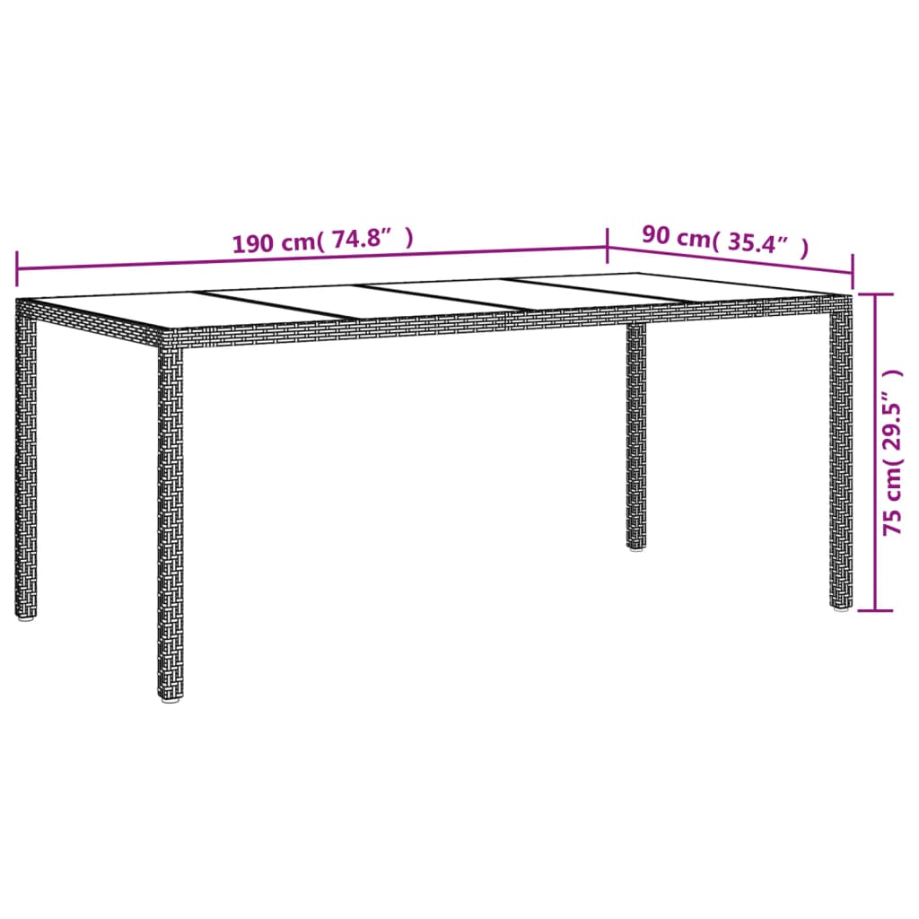 8720845859046_g_en_hd_8 vidaXL 7 Piece Garden Dining Set with Cushions Black Poly Rattan - Image 10