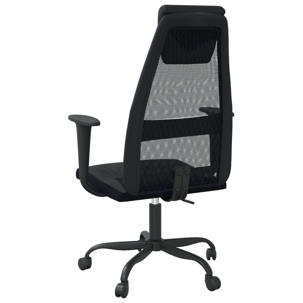 8720845861766_g_en_hd_3 vidaXL Office Chair Height Adjustable Black Mesh Fabric and Faux Leather - Image 5