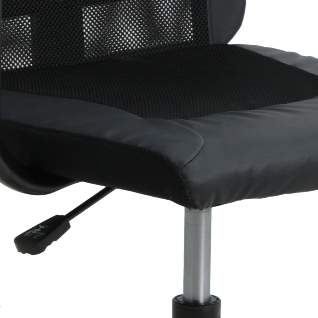 8720845861766_g_en_hd_5 vidaXL Office Chair Height Adjustable Black Mesh Fabric and Faux Leather - Image 7