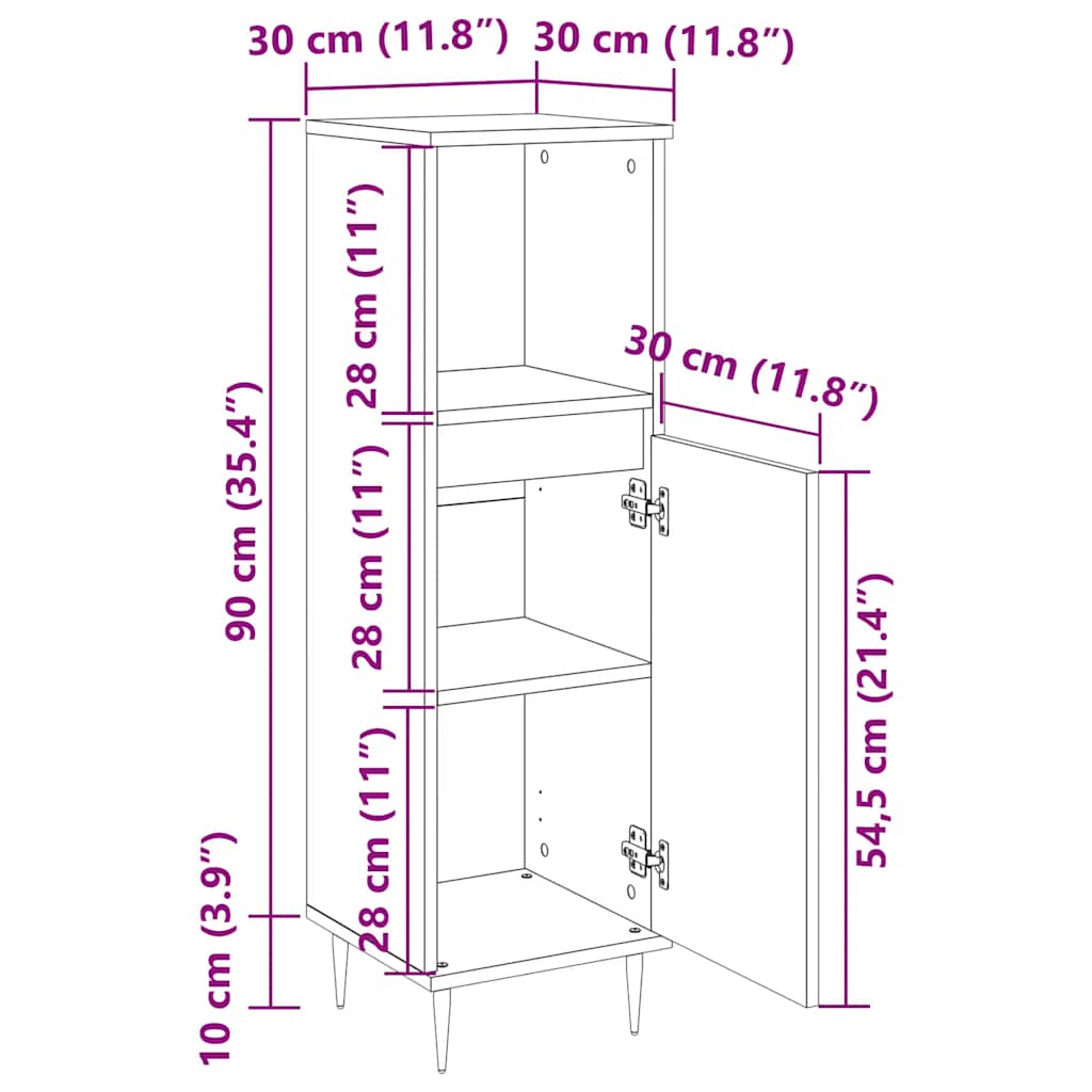 8720845875602_g_en_hd_10 vidaXL Bathroom Cabinet Black 30x30x100 cm Engineered Wood - Image 12