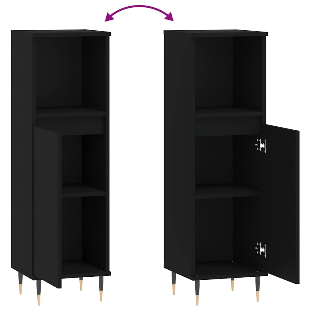 8720845875602_g_en_hd_7 vidaXL Bathroom Cabinet Black 30x30x100 cm Engineered Wood - Image 9