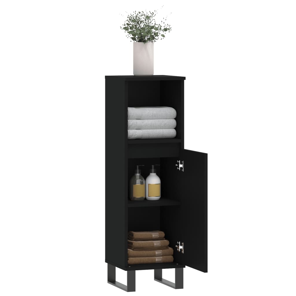 8720845875763_g_en_hd_2 vidaXL Bathroom Cabinet Black 30x30x100 cm Engineered Wood - Image 4