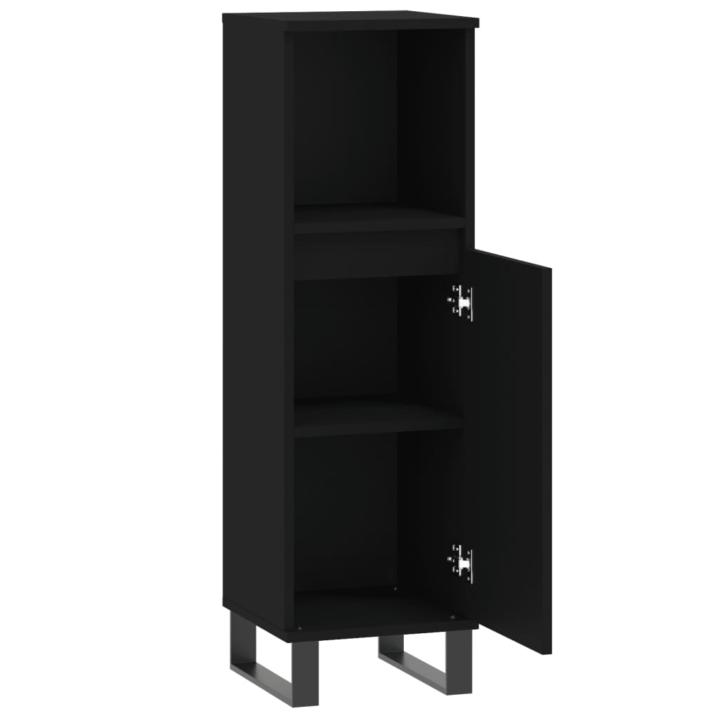 8720845875763_g_en_hd_3 vidaXL Bathroom Cabinet Black 30x30x100 cm Engineered Wood - Image 5