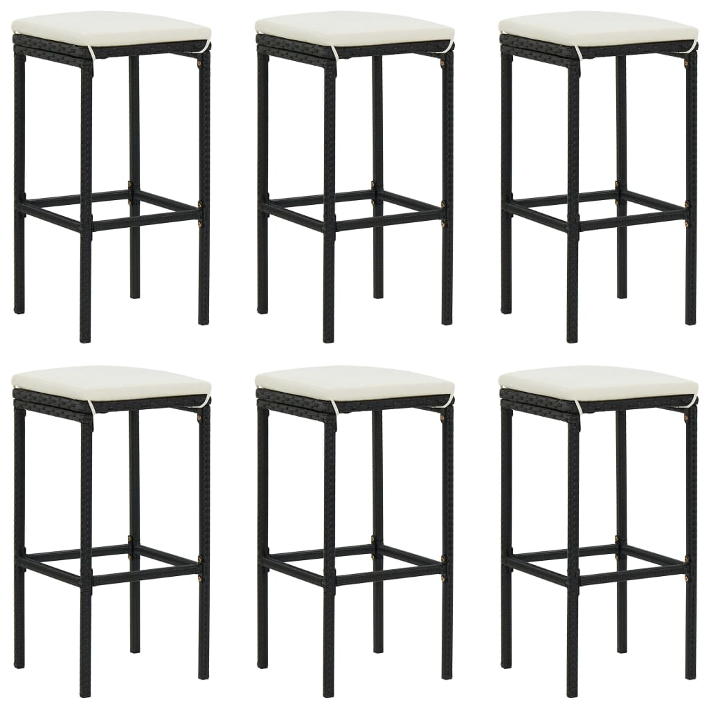 8720845880163_g_en_hd_2 vidaXL 7 Piece Garden Bar Set with Cushions Black Poly Rattan - Image 4