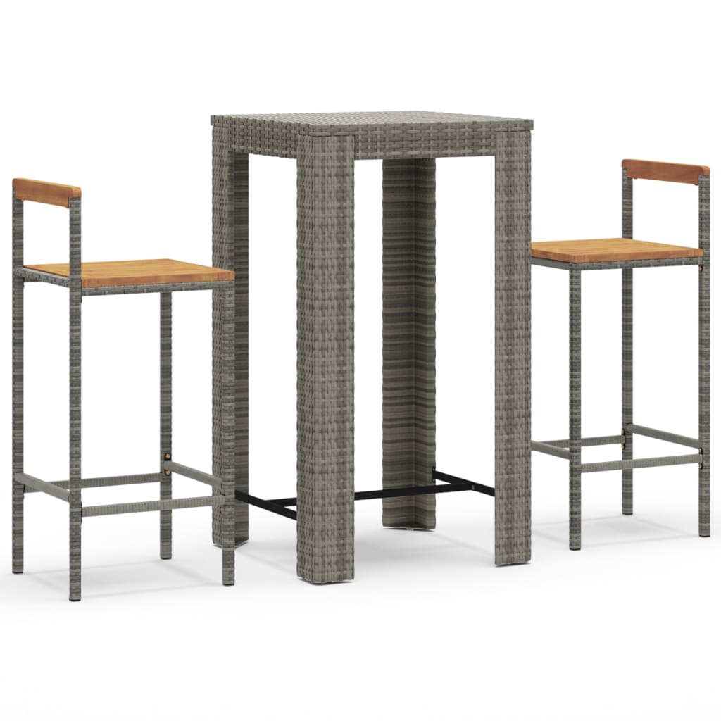 8720845880927_a_en_hd_1 vidaXL 3 Piece Garden Bar Set Grey Poly Rattan&Solid Wood Acacia - Image 2
