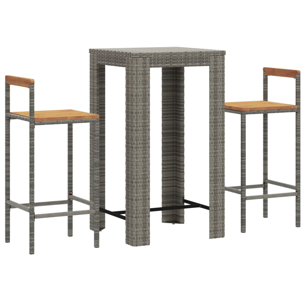 8720845880927_g_en_hd_1 vidaXL 3 Piece Garden Bar Set Grey Poly Rattan&Solid Wood Acacia - Image 3
