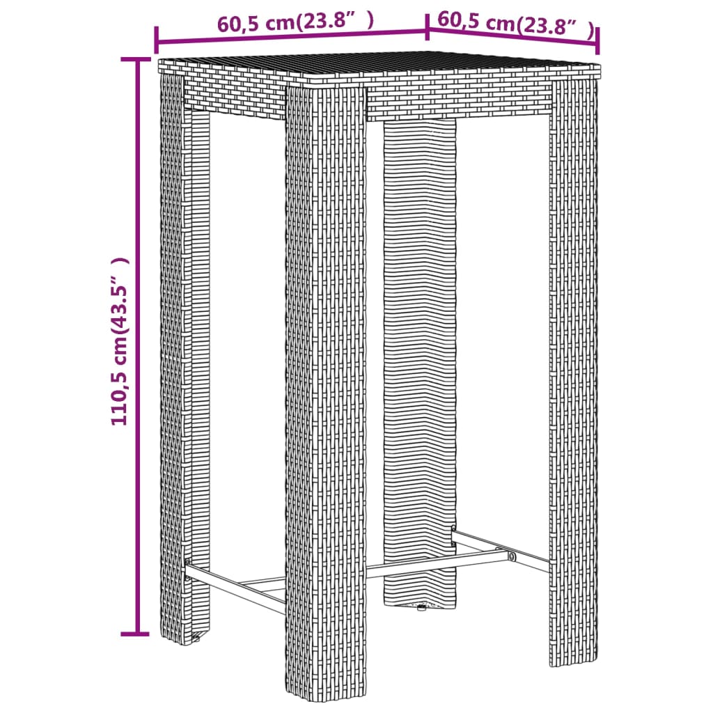 8720845880927_g_en_hd_6 vidaXL 3 Piece Garden Bar Set Grey Poly Rattan&Solid Wood Acacia - Image 8