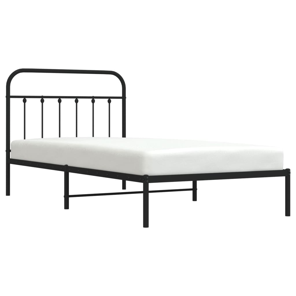 8720845881177_g_en_hd_3 vidaXL Metal Bed Frame without Mattress with Headboard Black 107x203 cm King Single - Image 5