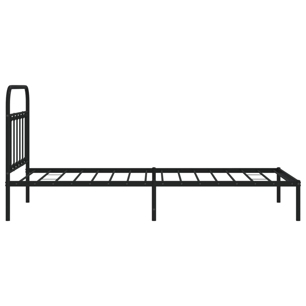 8720845881177_g_en_hd_5 vidaXL Metal Bed Frame without Mattress with Headboard Black 107x203 cm King Single - Image 7