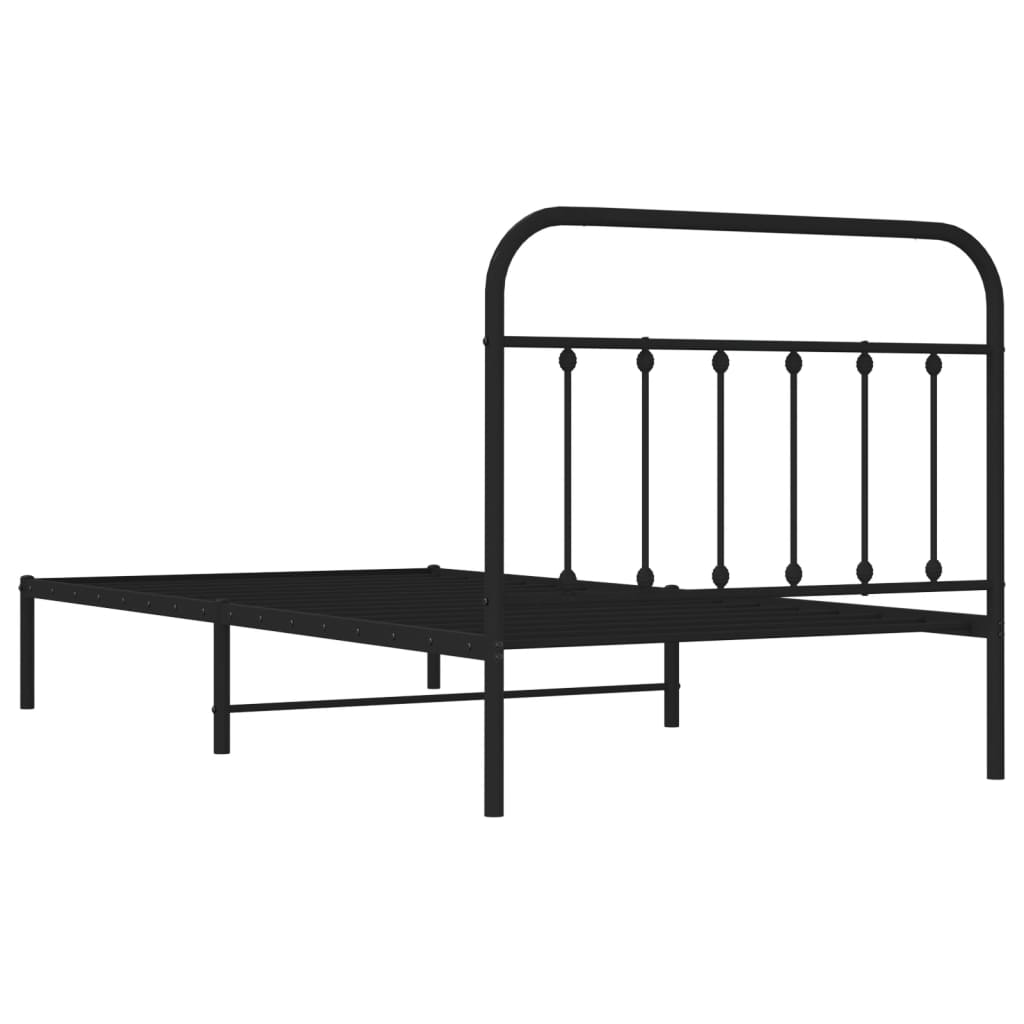 8720845881177_g_en_hd_6 vidaXL Metal Bed Frame without Mattress with Headboard Black 107x203 cm King Single - Image 8