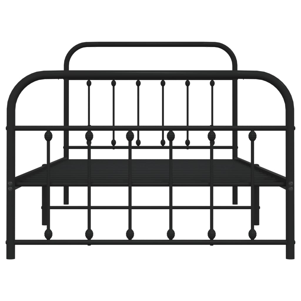 8720845881351_g_en_hd_4 vidaXL Metal Bed Frame without Mattress with Footboard Black 107x203 cm King Single - Image 6