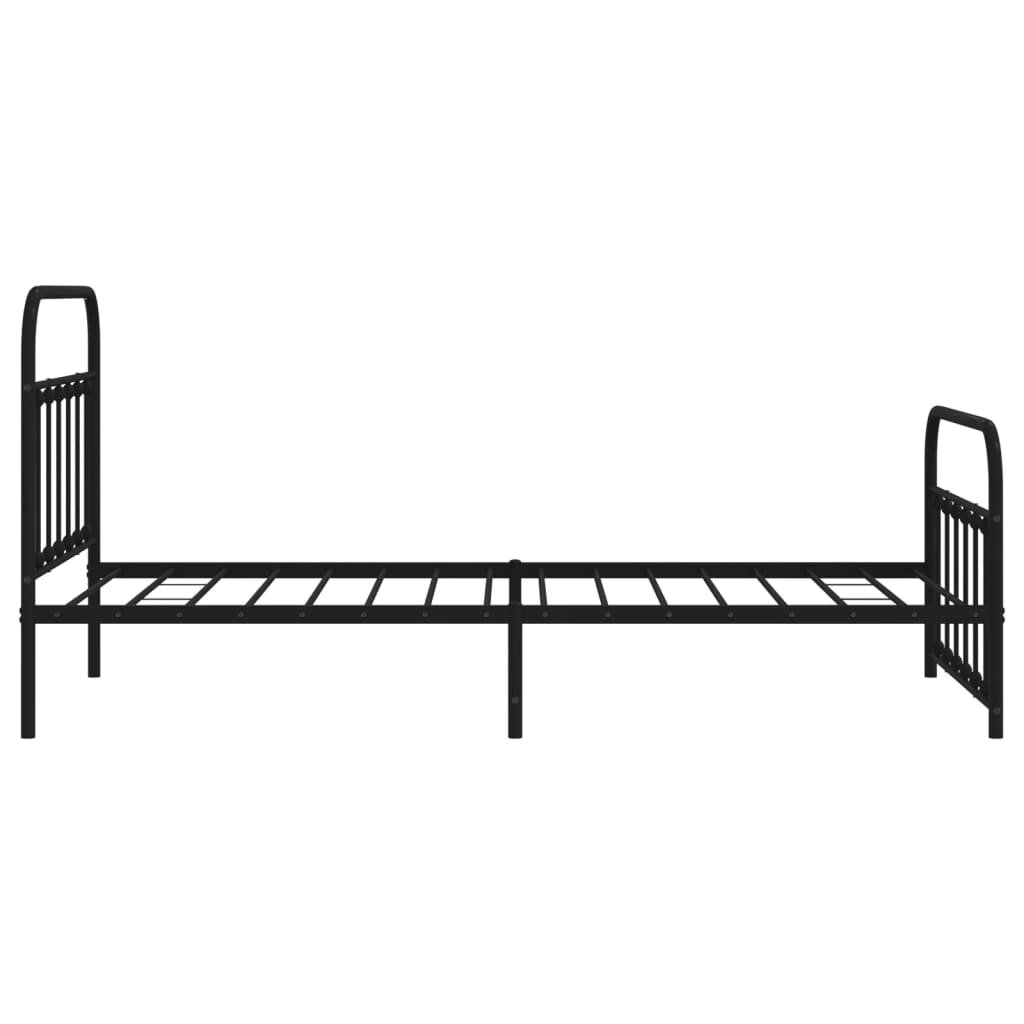 8720845881351_g_en_hd_5 vidaXL Metal Bed Frame without Mattress with Footboard Black 107x203 cm King Single - Image 7