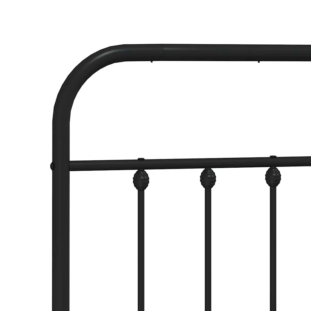 8720845881412_g_en_hd_7 vidaXL Metal Bed Frame without Mattress with Footboard Black 150x200 cm - Image 9