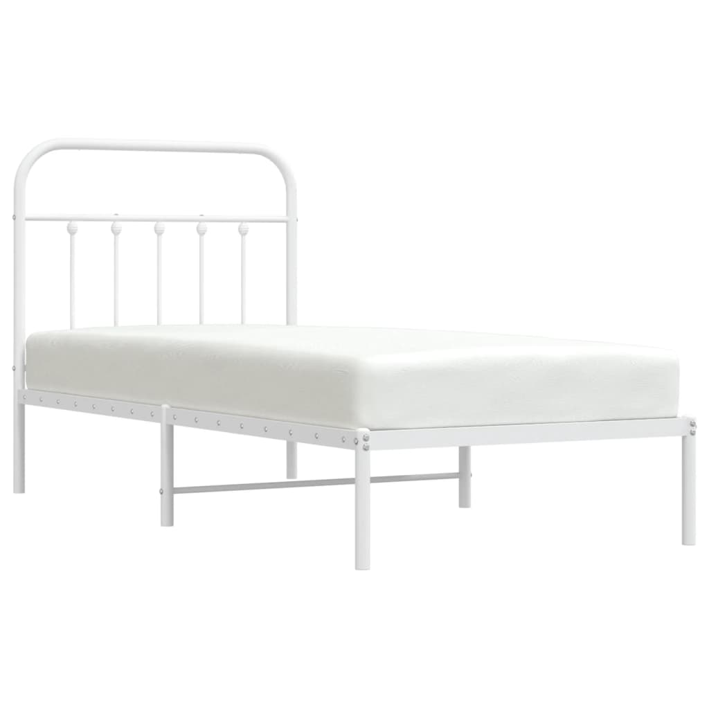 8720845881627_g_en_hd_3 vidaXL Metal Bed Frame without Mattress with Headboard White 90x190 cm - Image 5