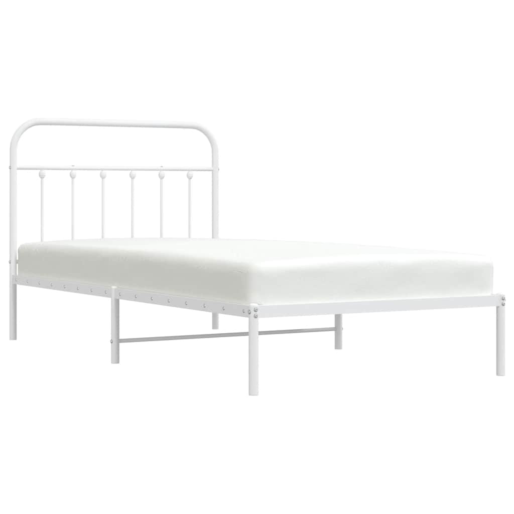 8720845881665_g_en_hd_3 vidaXL Metal Bed Frame without Mattress with Headboard White 107x203 cm King Single - Image 5