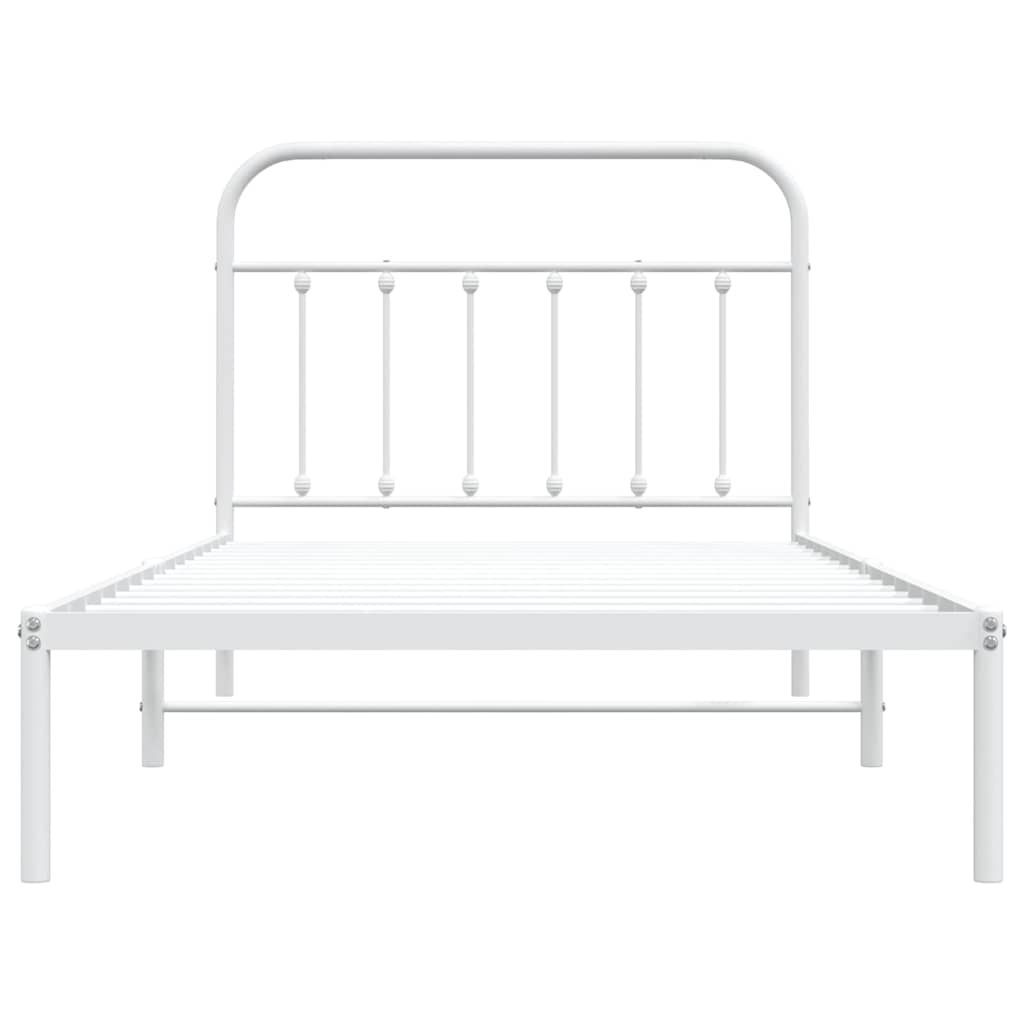 8720845881665_g_en_hd_4 vidaXL Metal Bed Frame without Mattress with Headboard White 107x203 cm King Single - Image 6