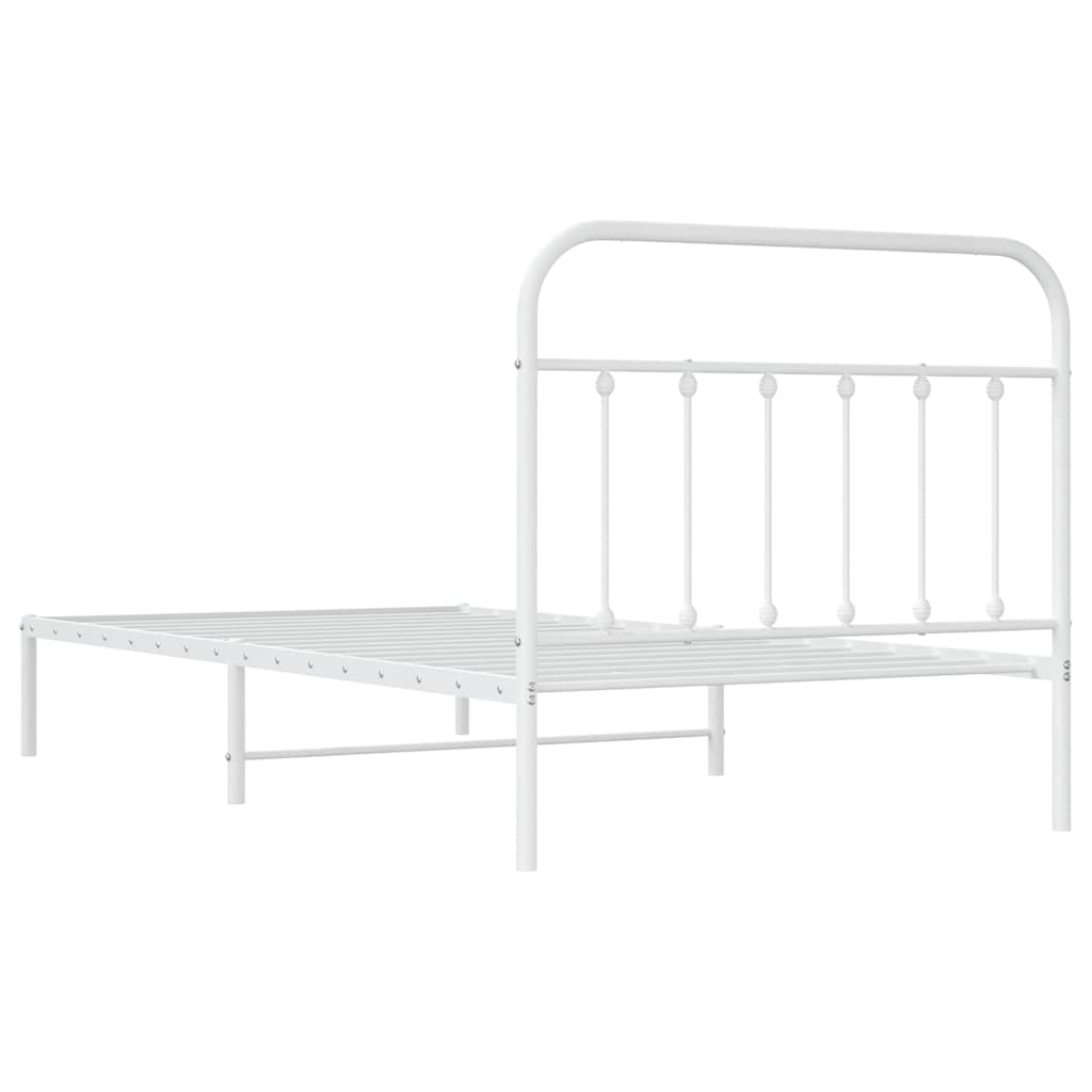 8720845881665_g_en_hd_6 vidaXL Metal Bed Frame without Mattress with Headboard White 107x203 cm King Single - Image 8